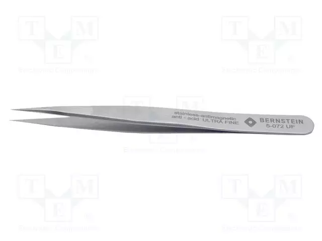 PINSETTI - 110MM - TERÄN KÄRJEN MUOTO: TERÄVÄ - YLEISMALLINEN - Yleiskäyttöiset atulat ja pinsetit - BRN-5-072-UF - 1