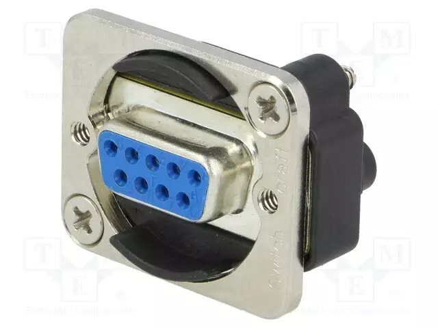 SOVITUS: D-SUB LIITIN - D-SUB 9PIN NAARAS,MOLEMMIN PUOLIN - HOPEA - D liittimet - EHDB9FF - 1