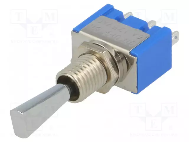 VIPUKYTKIN - ASENNOT: 3 - SP3T - (ON)-OFF-(ON) - 6A/125VAC - MS-500 - 1KV - Vipukytkimet - MS500EF - 1