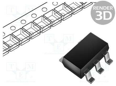 PMIC - DC/DC MUUNNIN - TULOJÄNNITE 0,7÷10VDC - LÄHTÖJÄNNITE 3VDC - SOT25 - SMD - 100KHZ - Jännitesäätimet - DC/DC piirit - XC9110C301MR-G - 1