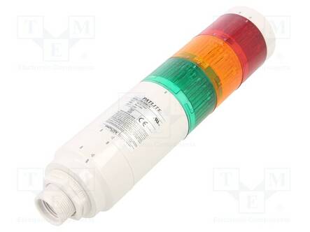 PINOTTAVA MERKKIVALO - PUNAINEN/ORANSSINKELTAINENNVÄRINEN/VIHREÄ - LED - Teollisuuden merkinantolaitteet - LR6-302WCNW-RYG - 2