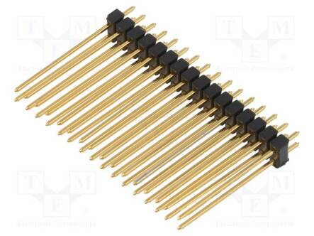 LIITIN: PIN - PIN-LIITIN - UROS - PIN: 32 - THT - SL 22 - SUORA - 2,54MM - Piikkirimaliittimet - SL22.265.32G - 1