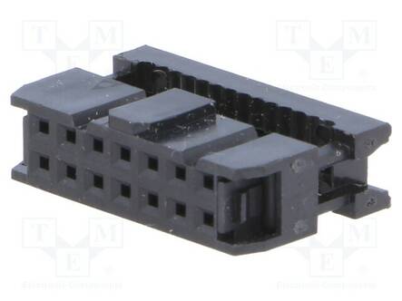 LIITIN: IDC - PISTOKE - NAARAS - PIN: 14 - SUORA - IDC - - 2,54MM - IDC liittimet - FCS-14-SG - 1