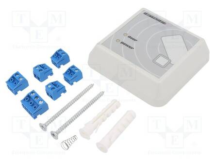 RFID-LUKIJA - 8÷16V - GPIO,RS485 - ANTENNI - 82X82X22MM - VALKOINEN - RFID-moduulit ja -lukijat - UW-U4G - 1