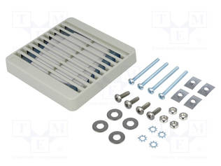 SUOJA - MUOVI - 80X80MM - RUUVI - SUODATTIMEN KANSSA - BEIGE - Tuulettimien suojat - XPFA80CG - 1