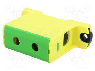 LIITIN: KISKO-245A - 690V - RUUVI TERMINAALI - KELTA-VIHREÄ - W: 25MM - Kiskoliittimet - T021095.YG - 1