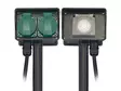 2-WAY GARDEN SOCKET WITH TIMER - FOR OUTDOOR USE - SCHUKO - Jatkojohdot ja -haaroittimet - EG2WTM-G - 1
