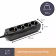 4-WAY SOCKET-OUTLET - Jatkojohdot ja -haaroittimet - EB4BL-G - 5