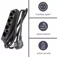 4-WAY SOCKET-OUTLET - Jatkojohdot ja -haaroittimet - EB4BL-G - 4