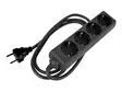 4-WAY SOCKET-OUTLET WITH SHRINK TUBE - 3G1.5 - 1.5 m - SCHUKO - Jatkojohdot ja -haaroittimet - EB4STBHQ-G - 1