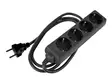 4-WAY SOCKET-OUTLET WITH SHRINK TUBE - 3G1.5 - 5 m - SCHUKO - Jatkojohdot ja -haaroittimet - EB4STBHQ-5-G - 1