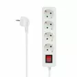 4-WAY SOCKET-OUTLET WITH SWITCH - Jatkojohdot ja -haaroittimet - EB4S-G - 1