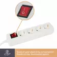 4-WAY SOCKET-OUTLET WITH SWITCH - Jatkojohdot ja -haaroittimet - EB4S-G - 5
