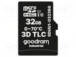MUISTIKORTTI - TEOLLISUUS-3D TLC,MICROSD - UHS I U1 - 32GB - 0÷70°C - Muistikortit - SDUU1-0323SG - 2
