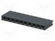 PIIKKIRIMA NAARAS - NAARAS - PIN: 10 - SUORA - 2,54MM - THT - 1X10 - KULLATTU - Piikkirimaliittimet - ZL262-10SG - 1