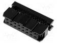 LIITIN: IDC - PISTOKE - NAARAS - PIN: 16 - SUORA - IDC - - 2,54MM - IDC liittimet - FCS-16-SG - 1