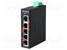 ETHERNET KYTKIN - PORTTIEN LUKU: 5 - 12÷48VDC - RJ45 - Teollisuusverkot - LNX-C500G - 1
