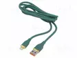 KAAPELI - CABLEXPERT - USB 2.0 - 1,5M - VIHREÄ - SILIKONI - 480MBPS - 2,1A - USB kaapelit ja adapterit - CC-USB2S-AM8PM1.5G - 1