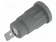 LABORATORY CONNECTOR: 4MM BANANA - SOCKET - 36A - GREY - INSULATED - Banaanijatkoliittimet - PJP3294-G - 1