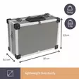 ALUMINIUM TOOL CASE 330 x 230 x 150mm - GREY - Alumiinisalkut - 1821-G - 6