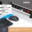 DESKTOP POWER OUTLET WITH 3 SOCKETS AND 2 USB CHARGING PORTS - 2.4 A - GERMAN SOCKET - Jatkojohdot ja -haaroittimet - EBP03DSUN1-G - 2