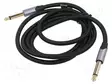 KAAPELI - JACK 6,3 MM 2PIN PISTOKE,MOLEMMIN PUOLIN - 1,5M - MUSTA - Muut audio-videokaapelit - BASHG - 1