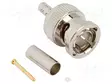 LIITIN: BNC - PISTOKE - UROS - SUORA - 75OHM - PURISTETTAVA - PTFE - BNC liittimet - 031-70537-12G - 2