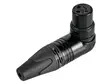 NEUTRIK - XLR FEMALE CABLE CONNECTOR, 3-POLE, RICHT-ANGLE, NICKEL HOUSING, SILVER CONTACTS - BLACK - XLR liittimet ja tarvikkeet - NC3FRX-BAG - 1