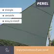 SHADE SAIL - TRIANGLE - 3.6 x 3.6 x 3.6 m - COLOUR: GREEN GREY - Piha ja terassikalusteet - GSS3360GG - 2