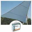 SHADE SAIL - TRIANGLE - 3.6 x 3.6 x 3.6 m - COLOUR: LIGHT SLATE GREY - Piha ja terassikalusteet - GSS3360BG - 1