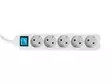 SOCKET OUTLET WITH CABLE ORGANIZER - 5 SOCKETS - SCHUKO - Jatkojohdot ja -haaroittimet - EB5WSWOG - 2