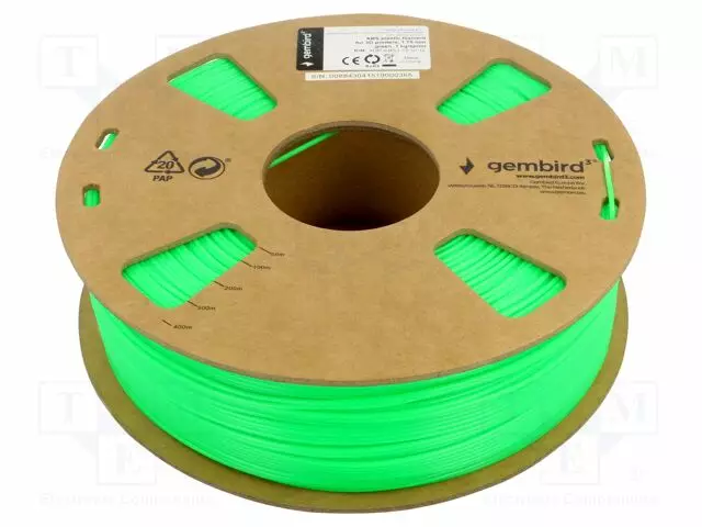 3D FILAMENTTI ABS - 1,75MM - VIHREÄ - 225÷245°C - 1KG - 3D Filamentit - 3DP-ABS1.75-01-G - 1