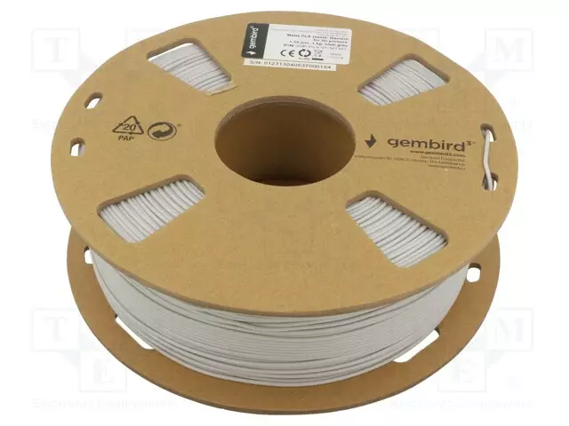 3D FILAMENTTI PLA-MATT - 1,75MM - SLATE GREY - 190÷220°C - 1KG - 3D Filamentit - 3DP-PLA-01-MTSG - 1