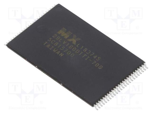 IC: FLASH MUISTI - 16MBFLASH - 70NS - TSOP48 - SARJA- - FLASH rinnakkaisl. muistit - mikropiirit - MX29LV160DTTI-70G - 1