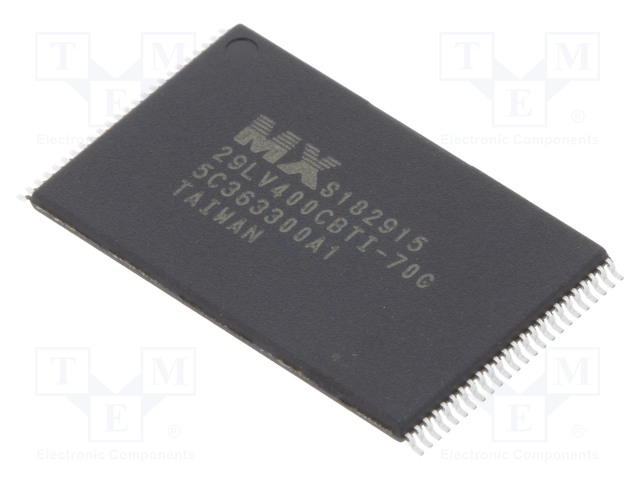 IC: FLASH MUISTI - 4MBFLASH - 70NS - TSOP48 - SARJA- - FLASH rinnakkaisl. muistit - mikropiirit - MX29LV400CBTI-70G - 1