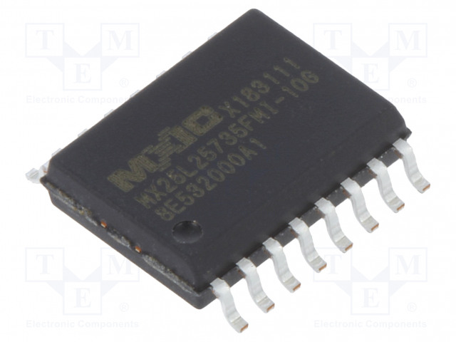 IC: FLASH MUISTI - 512MBFLASH - SPI - 104MHZ - 2,7÷3,6V - SOP16 - FLASH sarjaliitet. muistit - mikropiirit - MX25L51245GMI-08G - 1