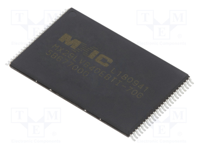 IC: FLASH MUISTI - 64MBFLASH - 70NS - TSOP48 - SARJA- - FLASH rinnakkaisl. muistit - mikropiirit - MX29LV640EBTI-70G - 1