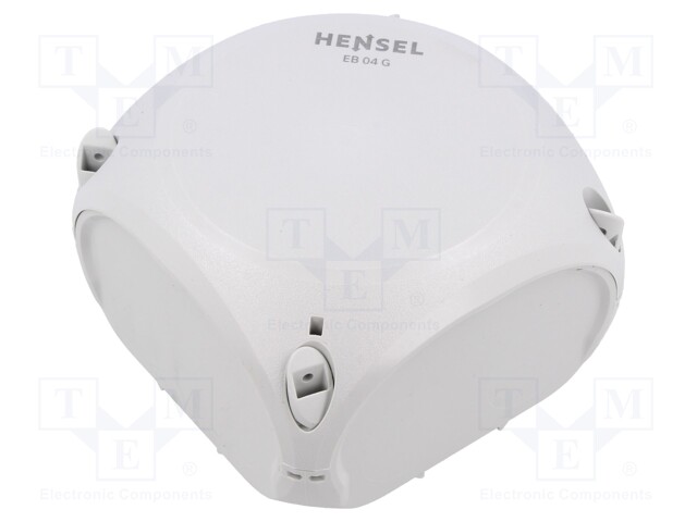 KYTKENTÄRASIA - X: 104MM - Y: 104MM - Z: 70MM - IP66 - HARMA - Kytkentärasiat - HENSEL-EB-04-G - 1