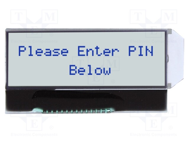 LCD NÄYTTÖ - AAKKOSNUMEERINEN - STN POSITIVE - 16X2 - HARMA - LED - 1X14 - Aakkosnumeeriset LCD-näytöt - NHD-C0216AZ-FWG - 1