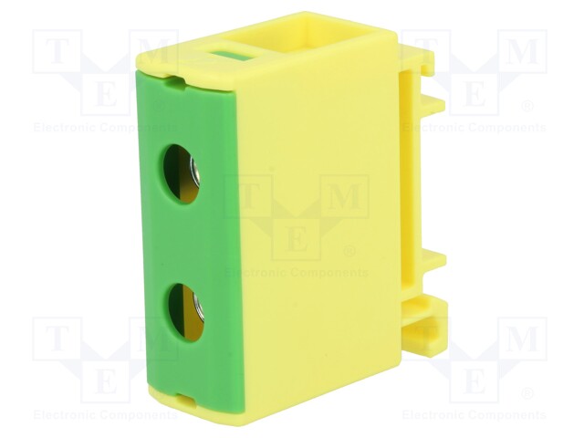 LIITIN: KISKO-160A - 1KV - RUUVI TERMINAALI - KELTA-VIHREÄ - NAVAT: 1 - Kiskoliittimet - T021050.YG - 1