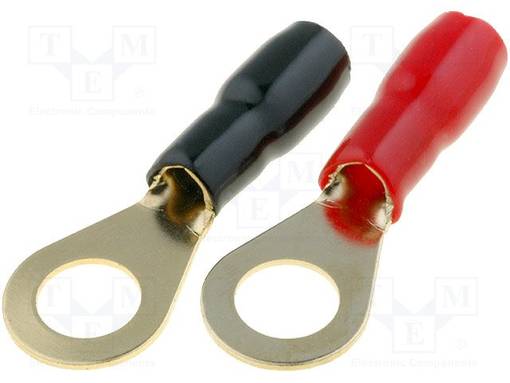 RENGASLIITIN-M8 - 4MM2 - KULLATTU - ERISTETTY - JOHTOON,PURISTUS - Autokaiuttimet ja soviterenkaat - TERMINAL-RING-12G - 1