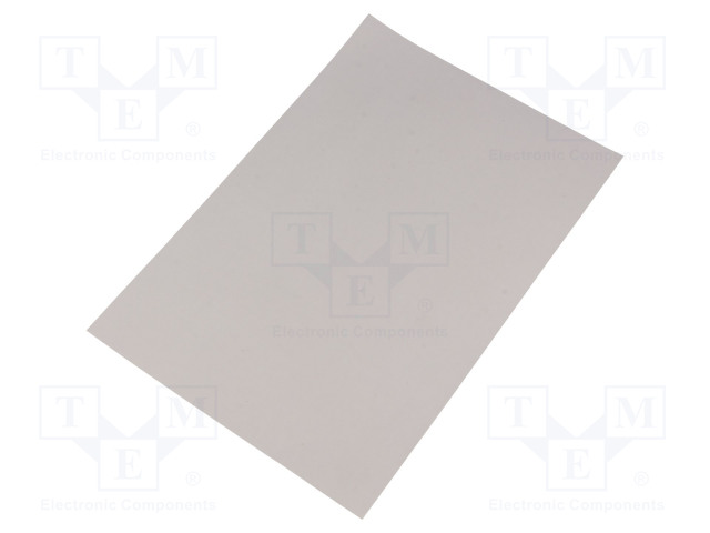 LÄMPÖÄ JOHTAVA ALUSLEVY: SILIKONIKUMI - L: 220MM - W: 150MM - 1W/MK - Jäähdyttimien eristystarvikkeet - SILI150X220-G - 1