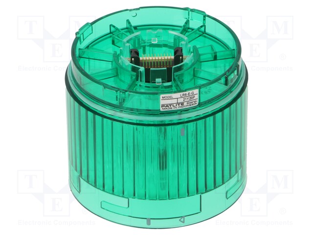 VIHREÄ - LED - 24VDC - IP65 - Ø60X50MM - LR6 - -20÷50°C - Teollisuuden merkinantolaitteet - LR6-E-G - 1