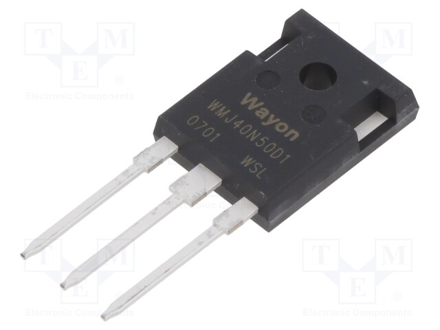 N-KANAVA MOSFET - WMOS™ D1 - UNI-POLAARINEN - 500V - 40A - 416W - Transistorit - WMJ40N50D1-CYG - 1