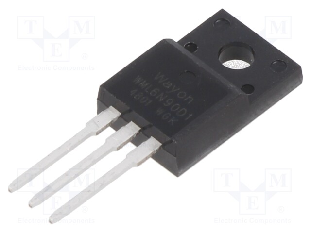 N-KANAVA MOSFET - WMOS™ D1 - UNI-POLAARINEN - 900V - 6A - IDM: 24A - Transistorit - WML6N90D1-CYG - 1