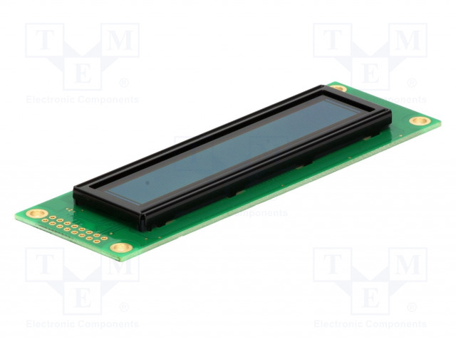 OLED NÄYTTÖ - AAKKOSNUMEERINEN - 20X2 - KOOT: 116X37MM - KELTA-VIHREÄ - Aakkosnumeeriset OLED-näytöt - EAW202-XLG - 1