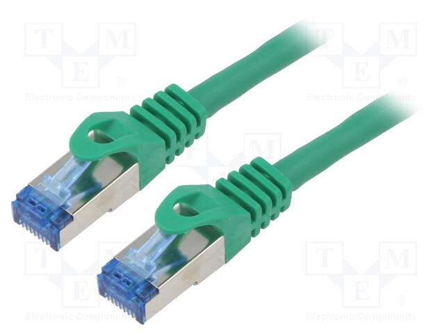 PATCH KAAPELI - S/FTP - CAT: 6A - RJ45-PISTOKE,MOLEMMIN PUOLIN - LANKA - RJ45 Ethernet kaapelit - PCF6A-10CC-2000-G - 1