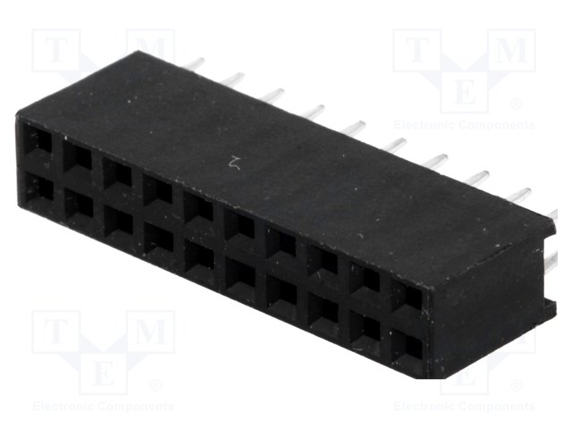 PIIKKIRIMALIITIN - N LIITINAARAS - PIN: 20 - THT - SUORA - 3A - 2,54MM - Piikkirimaliittimet - ZL262-20DG - 1