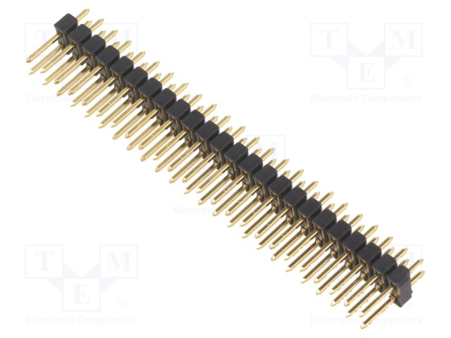 LIITIN: PIN - PIN-LIITIN - UROS - PIN: 48 - THT - 3A - 250V - SL 2 - SUORA - Piikkirimaliittimet - SL2.025.48G - 1