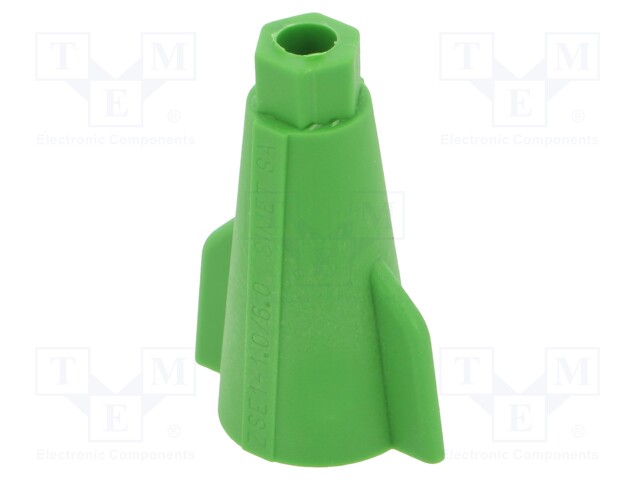 PIKALIITIN - 41A - 400V - RUUVAUS-VIHREÄ - 1÷6MM2 - QUICK SPLICE - WAGO ja muut pikaliittimet - ZSE1-1.06.0G - 1